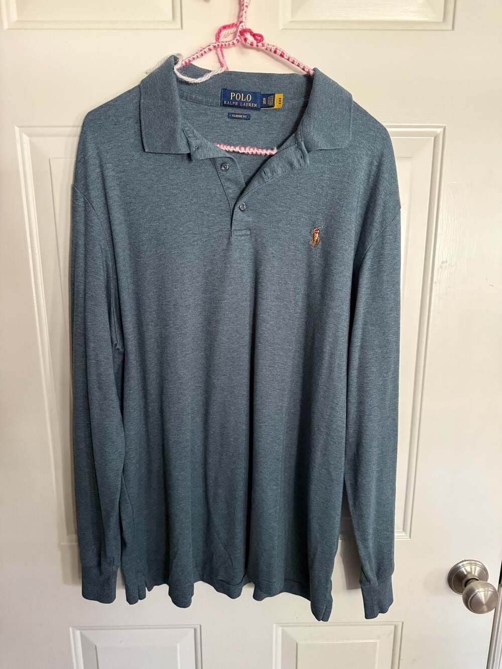 Polo Ralph Lauren Men's Classic Fit Long Sleeve Polo Shirt XL Blue
